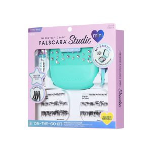 Falscara Studio Mini Festival On-The-Go Kit - Classic Natural | DIY False Lash Extensions. Cluster Lash. Wispy Lashes. 36 Wisps. 8mm-12mm
