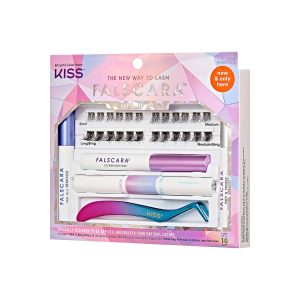 Falscara Ultimate Starter Kit | DIY False Lash Extensions. Natural. Cluster Lash. Wispy Lashes. 24 Wisps. 10mm-14mm