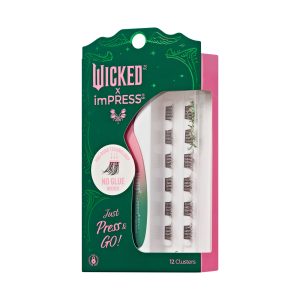 WICKED X Impress | Wickedly Beautiful | 12 Lash Clusters. 8mm-10mm