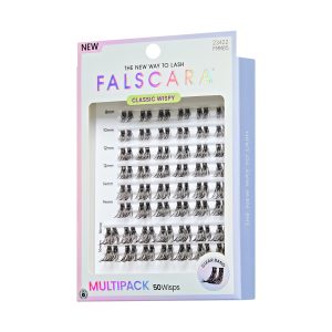 Falscara Classic Wispy Mega Multipack | DIY False Lash Extensions. Cluster Lash. Wispy Lashes. 50 Wisps. 8mm-16mm