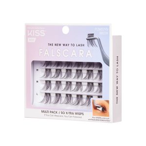 Falscara Wisps Multipack - So X-tra Volume | DIY False Lash Extensions. Light Glam. Cluster Lash. Wispy Lashes. 24 Wisps. 12mm-16mm