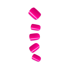 Impress Color No Glue Fake Press On Nails - Smile | Solid. Pink. Short. Squoval. Manicure