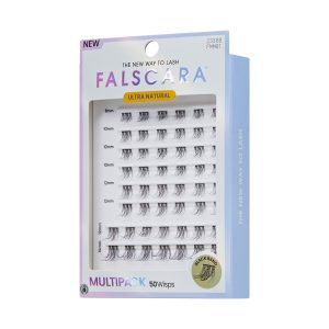 Falscara Ultra Natural Mega Multipack | DIY False Lash Extensions. Cluster Lash. Wispy Lashes. 50 Wisps. 8mm-14mm