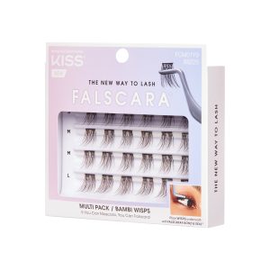 Falscara Wisps Multipack - Bambi | DIY False Lash Extensions. Natural. Cluster Lash. Wispy Lashes. 24 Wisps. 10mm-14mm