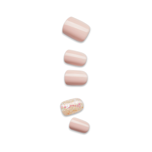 Impress No Glue Fake Press On Nails - Dorothy | Design. Pink. Short. Squoval. Manicure