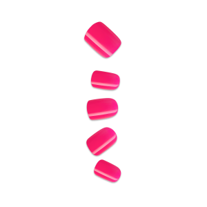 Impress Color No Glue Fake Press On Nails - Melting | Solid. Pink. Short. Squoval. Manicure