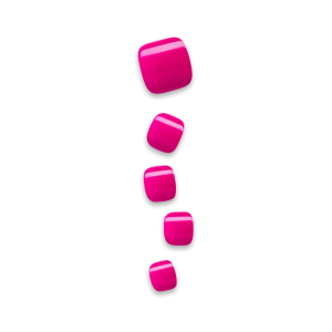 Impress Color No Glue Fake Press On Toenails - Take My Time | Solid. Pink. Short. Squoval. Pedicure