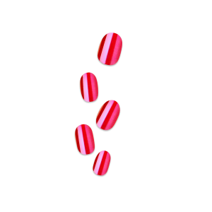 colorFX by Impress No Glue Fake Press On Nails - Floating | Solid. Pink. Short. Oval. Manicure