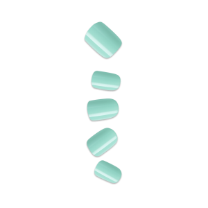 Impress Color No Glue Fake Press On Nails - Get Closer | Solid. Green. Short. Squoval. Manicure