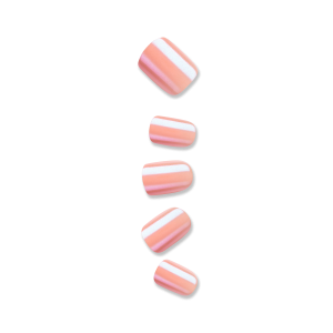 colorFX by Impress No Glue Fake Press On Nails - Satellite | Solid. Pink. Short. Squoval. Manicure