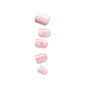 Impress Design No Glue Fake Press On Nails - This Feeling | Design. Pink. Petite. Squoval. Manicure