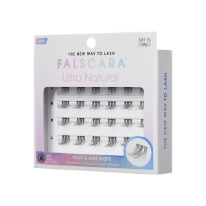 Falscara Ultra Natural Multipack | DIY False Lash Extensions. Natural. Cluster Lash. Wispy Lashes. Light & Airy. 24 Wisps. 8mm-12mm